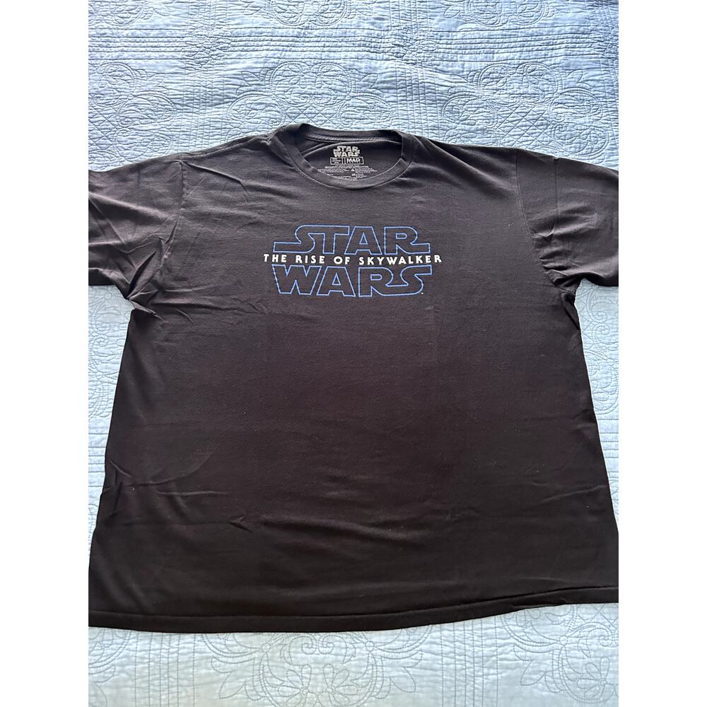 Men Star Wars The Rise of Skywalker Tee Black Size XXL Pre Owned